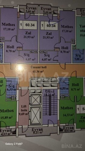 Продается 2-комн. новостройка 60.3 м², м. Кара Караев, photo 4 from 8