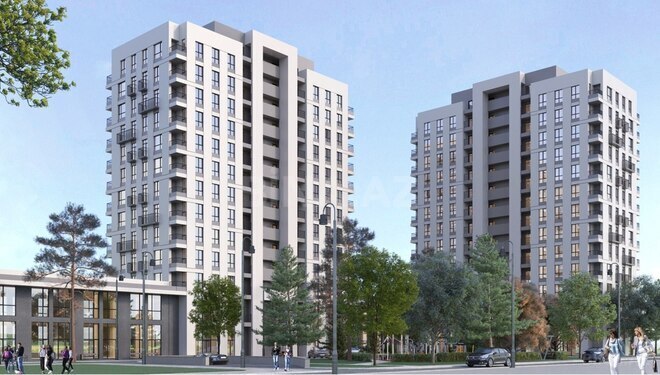 Satılır 2 otaqlı yeni tikili 56 m², Qaraçuxur q., photo 1 from 9