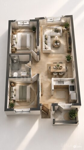 Продаётся 3-комн. новостройка 119 м², м. Гянджлик, photo 3 from 6