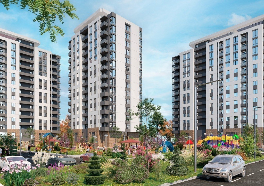 3 otaqlı yeni tikili - 7-ci mikrorayon q. - 90.6 m² (3)