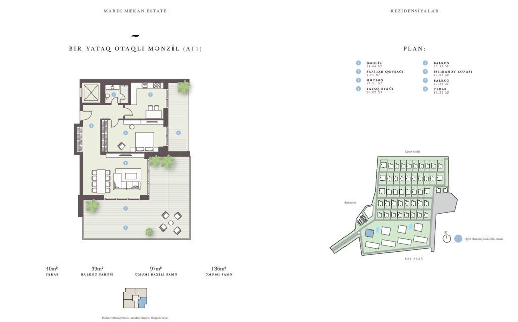 Satılır 1 otaqlı yeni tikili 136 m², Mərdəkan q., photo 6 from 7