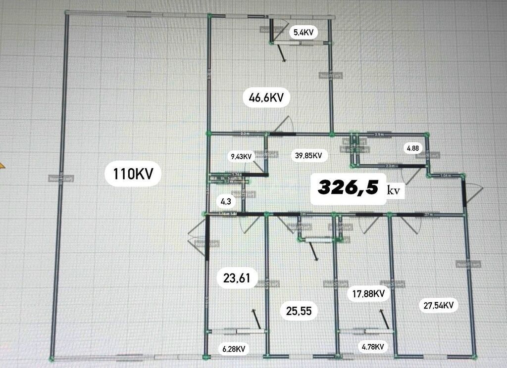 5 otaqlı yeni tikili - Nəriman Nərimanov m. - 326.5 m² (2)