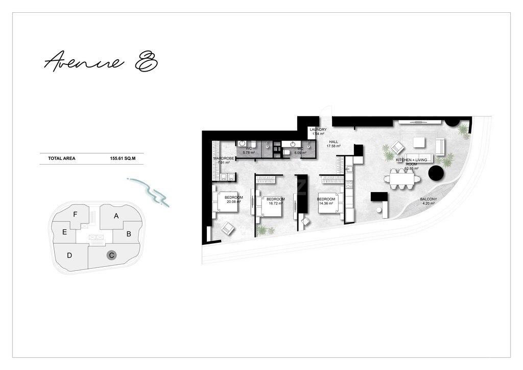 4 otaqlı yeni tikili - Şah İsmayıl Xətai m. - 155.6 m² (11)