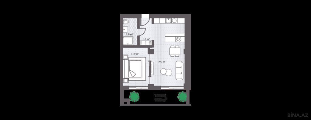2 otaqlı yeni tikili - Sea Breeze q. - 78.4 m² (8)
