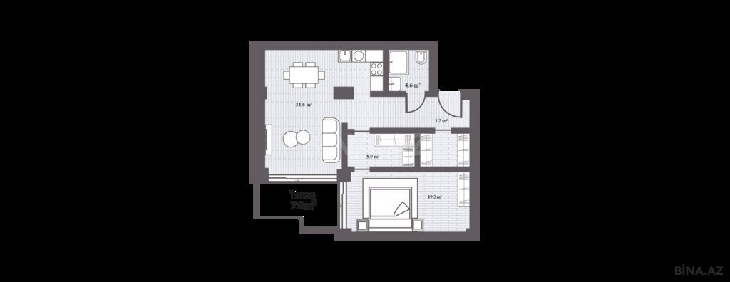 2 otaqlı yeni tikili - Sea Breeze q. - 93.9 m² (8)