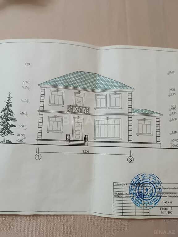 2 otaqlı həyət evi/bağ evi - Kürdəxanı q. - 90 m² (2)