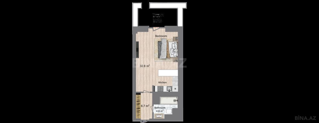 1 otaqlı yeni tikili - Sea Breeze q. - 66.4 m² (6)