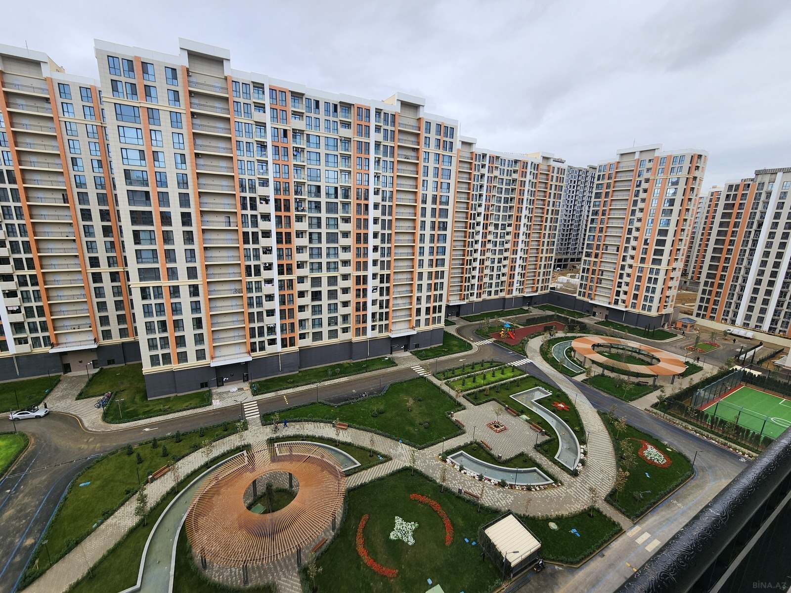3 otaqlı yeni tikili - İnşaatçılar m. - 72 m² (14)