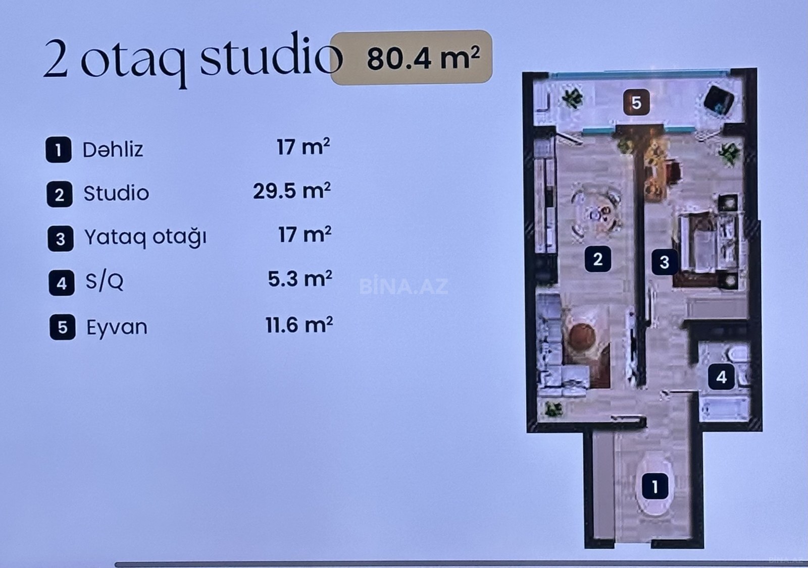 2 otaqlı yeni tikili - 7-ci mikrorayon q. - 80.4 m² (4)