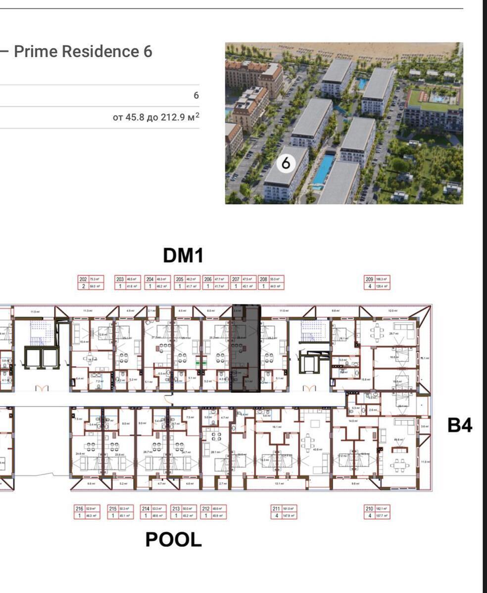 1 otaqlı yeni tikili - Nardaran q. - 48 m² (5)