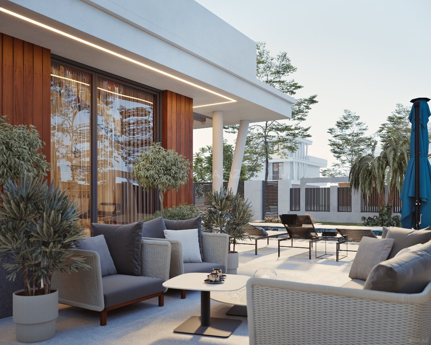 6 otaqlı həyət evi/bağ evi - Bilgəh q. - 320 m² (2)