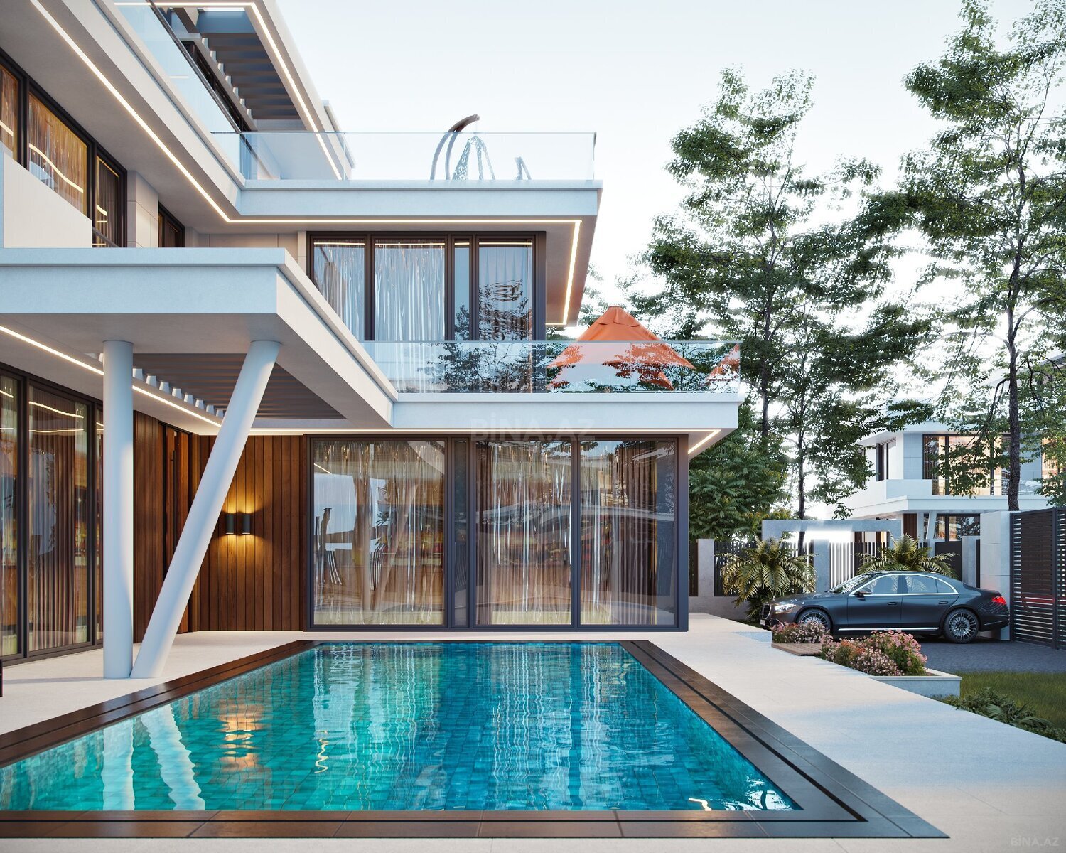 6 otaqlı həyət evi/bağ evi - Bilgəh q. - 320 m² (4)