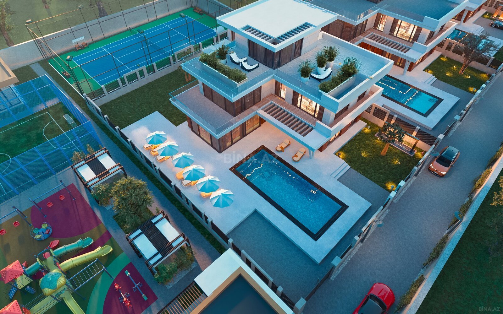 6 otaqlı həyət evi/bağ evi - Bilgəh q. - 320 m² (5)