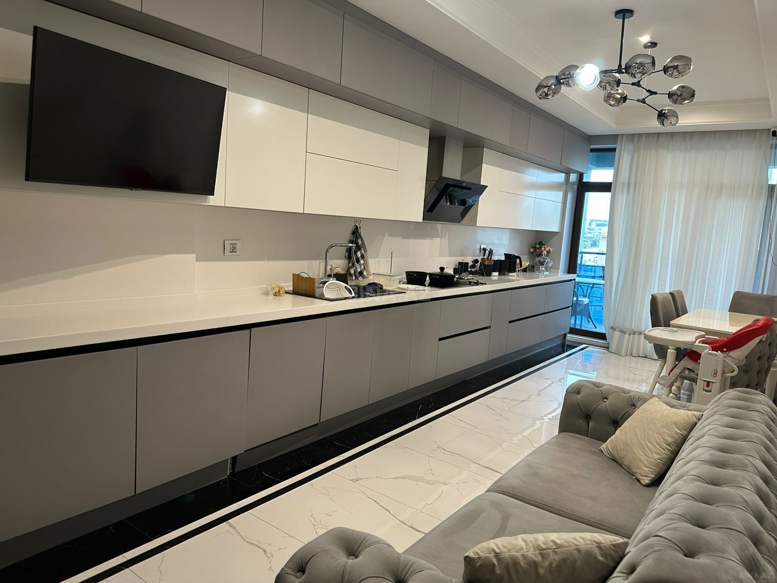 4 otaqlı yeni tikili - Şah İsmayıl Xətai m. - 270 m² (10)