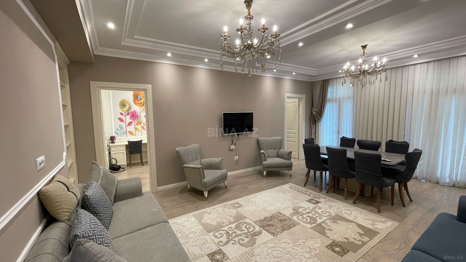 4-комн. новостройка - м. Элмляр Академиясы - 140 м² (14)