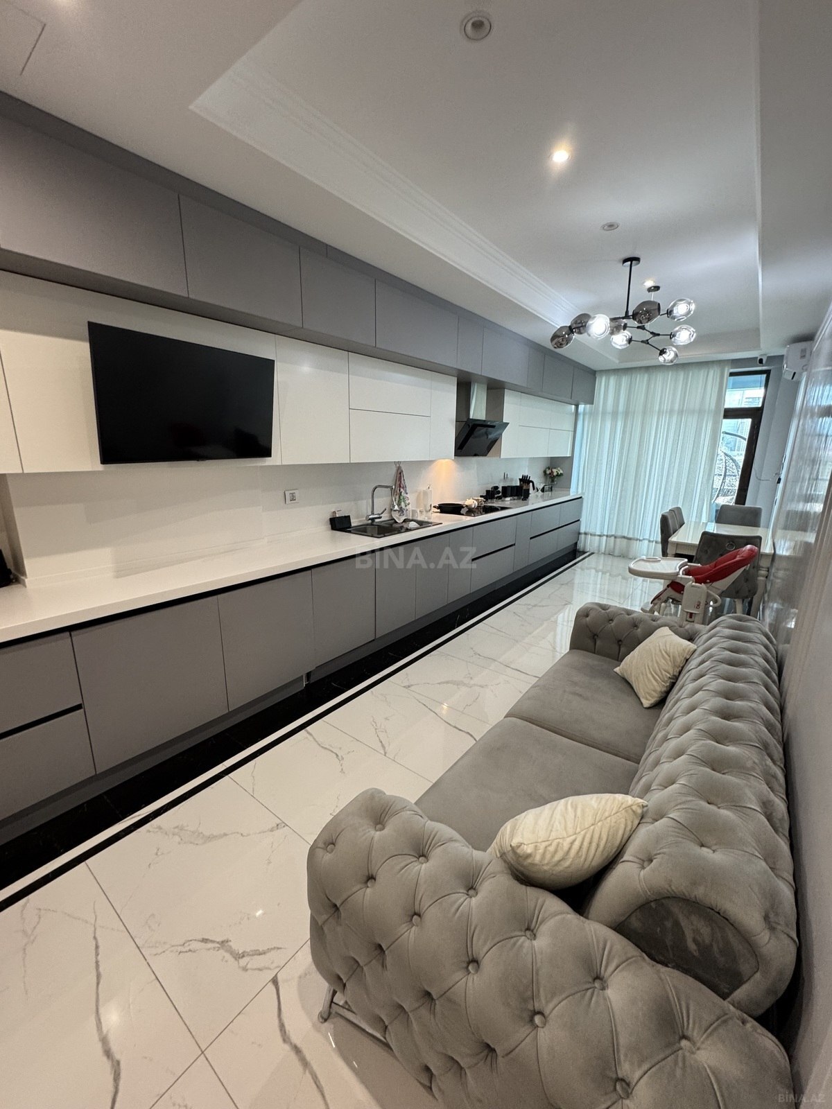 4 otaqlı yeni tikili - Şah İsmayıl Xətai m. - 270 m² (11)