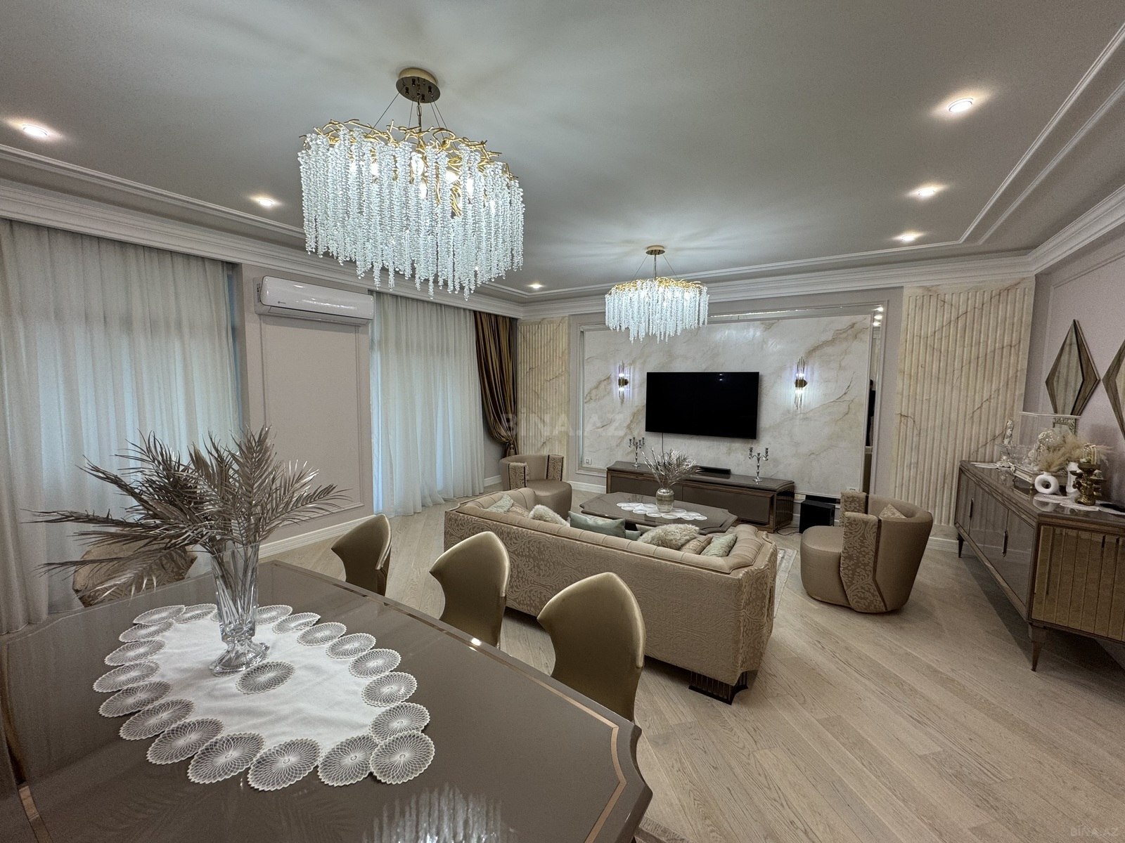 4 otaqlı yeni tikili - Şah İsmayıl Xətai m. - 270 m² (3)