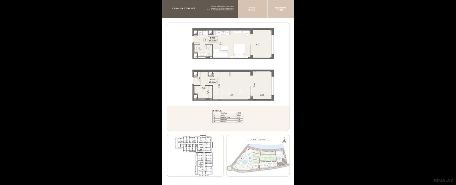 1 otaqlı yeni tikili - Nardaran q. - 47.4 m² (7)