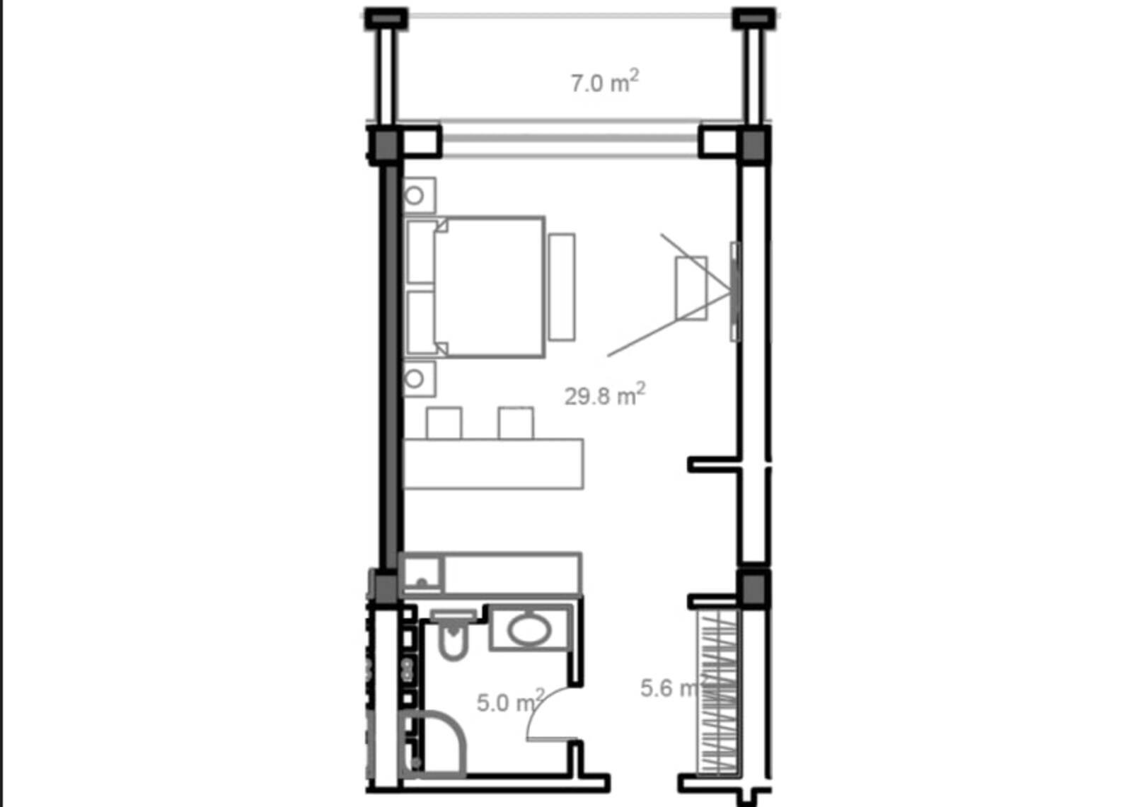 1 otaqlı yeni tikili - Nardaran q. - 57 m² (2)