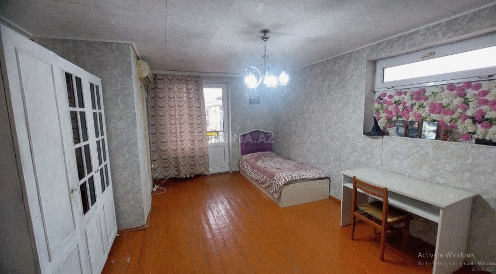 1 otaqlı köhnə tikili - İnşaatçılar m. - 40 m² (2)