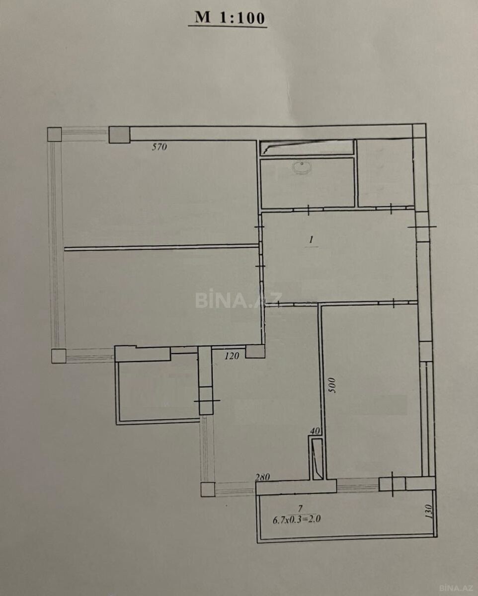 3 otaqlı yeni tikili - Elmlər Akademiyası m. - 100 m² (2)