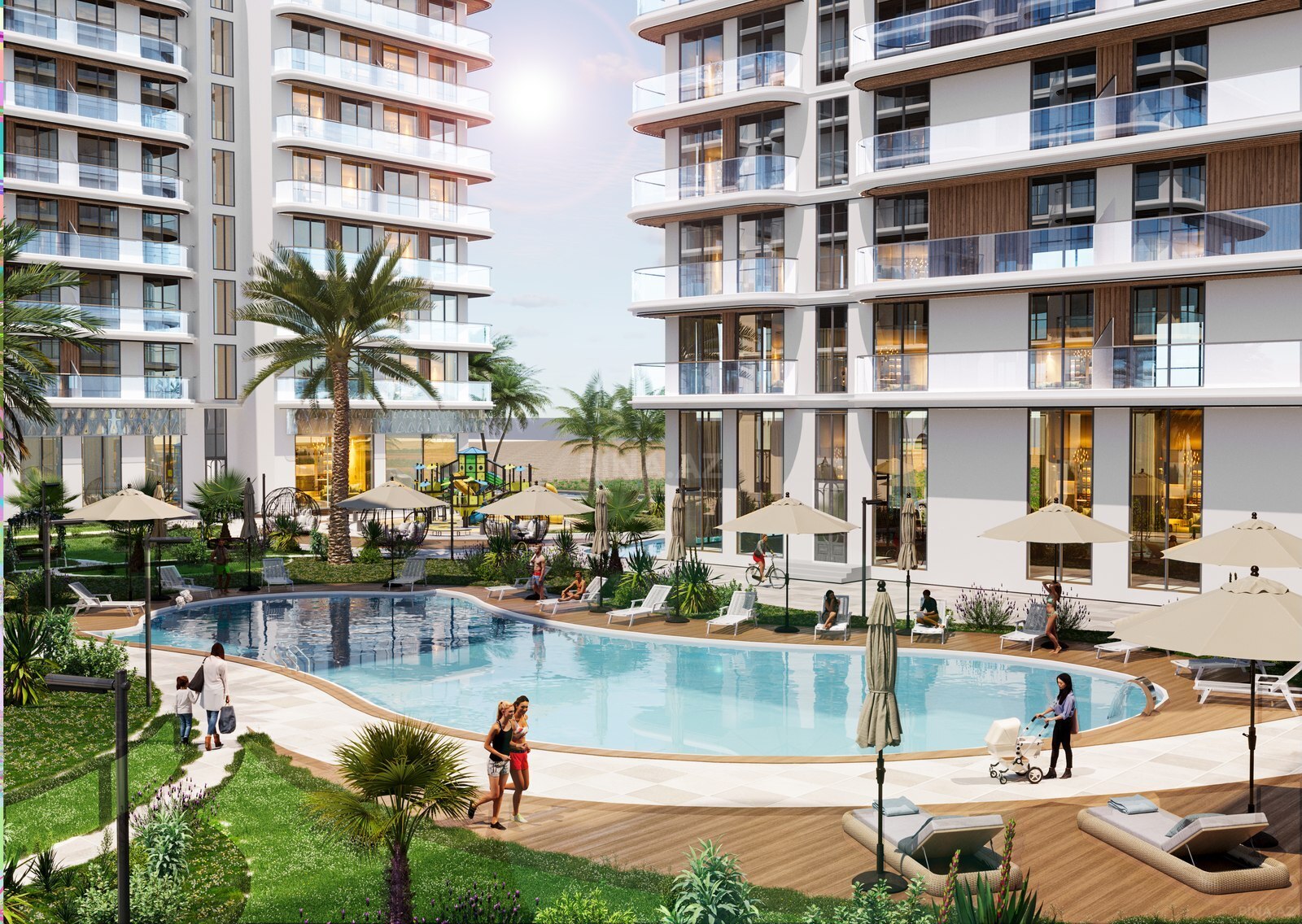 1 otaqlı yeni tikili - Nardaran q. - 60.7 m² (5)