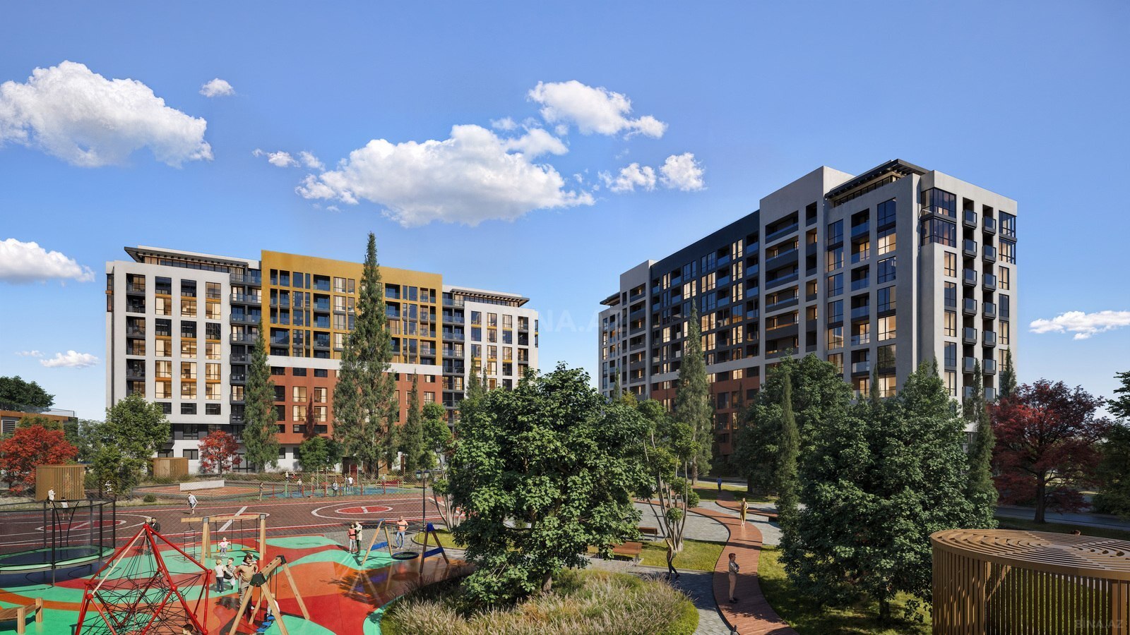 Yaşamal by Azadlıq Residence tikinti şirkətinə məxsus yaşayış kompleksi-collage-photo-1