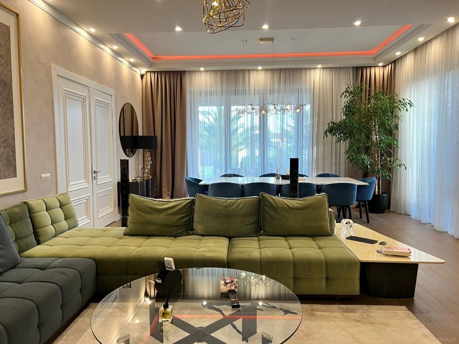 5 otaqlı həyət evi/bağ evi - Şüvəlan q. - 580 m² (12)