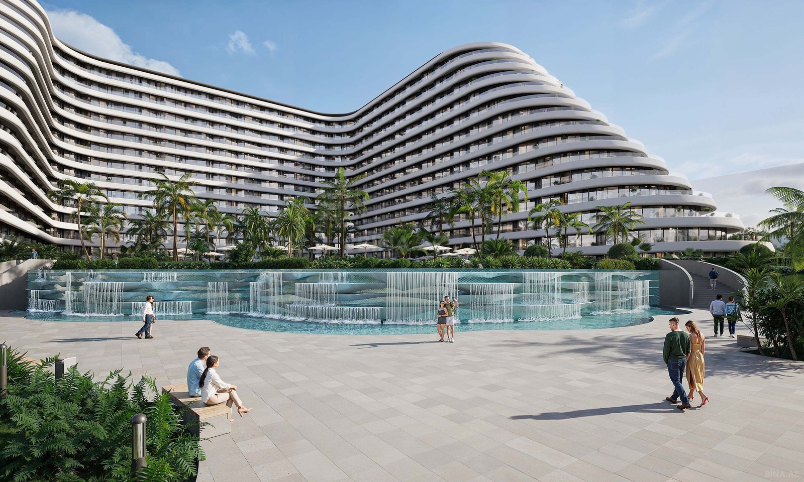 Sea Breeze Malibu Residence tikinti şirkətinə məxsus yaşayış kompleksi-collage-photo-2