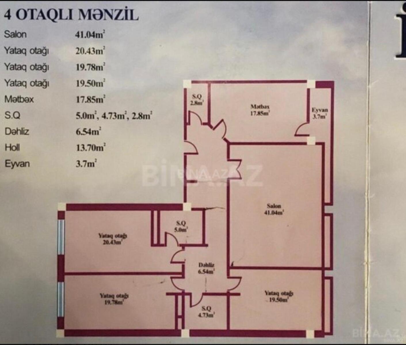 4 otaqlı yeni tikili - 28 May m. - 165 m² (14)