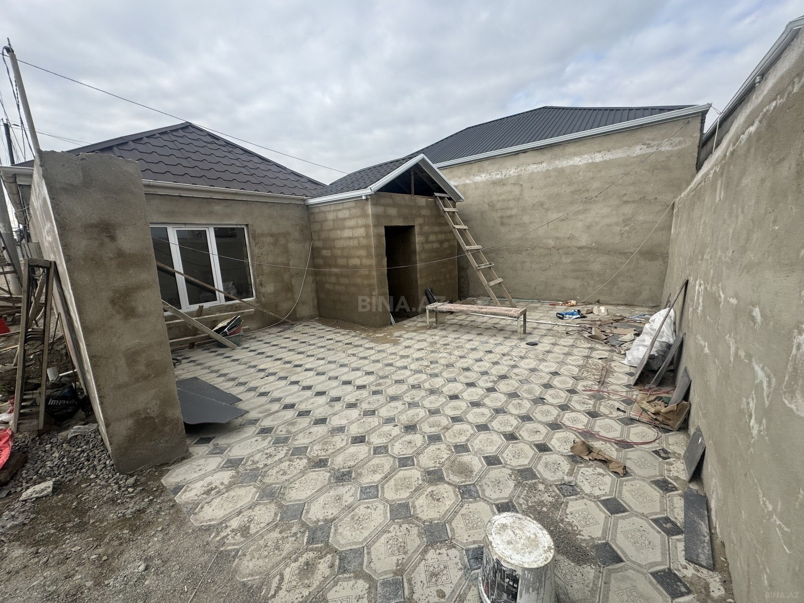 3 otaqlı həyət evi/bağ evi - Hökməli q. - 70 m² (1)