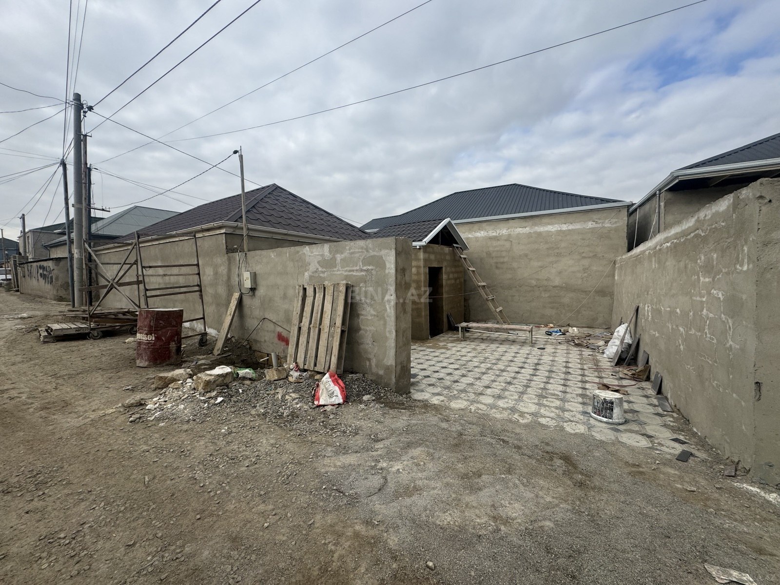 3 otaqlı həyət evi/bağ evi - Hökməli q. - 70 m² (2)