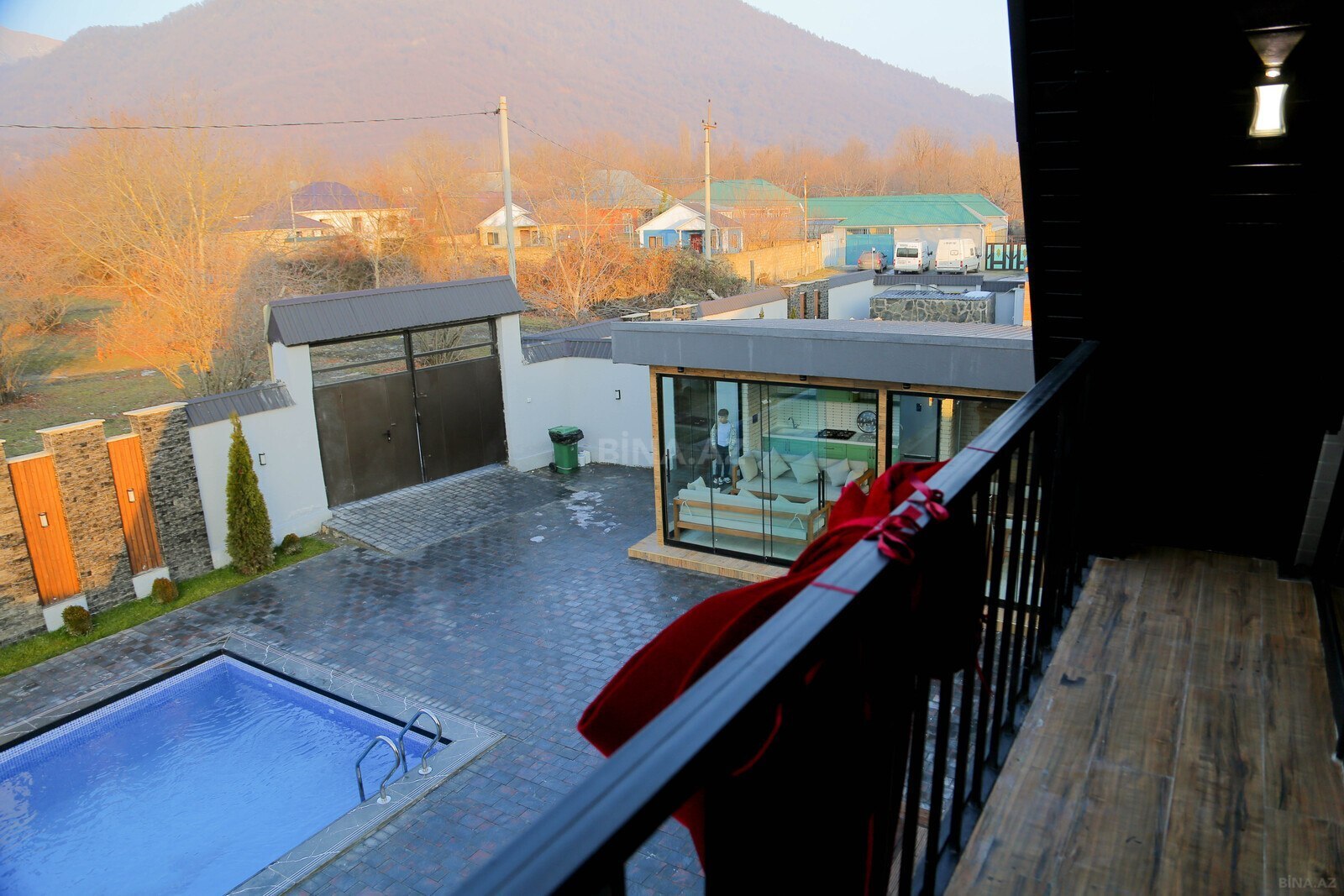 3 otaqlı həyət evi/bağ evi - Qəbələ - 120 m² (10)
