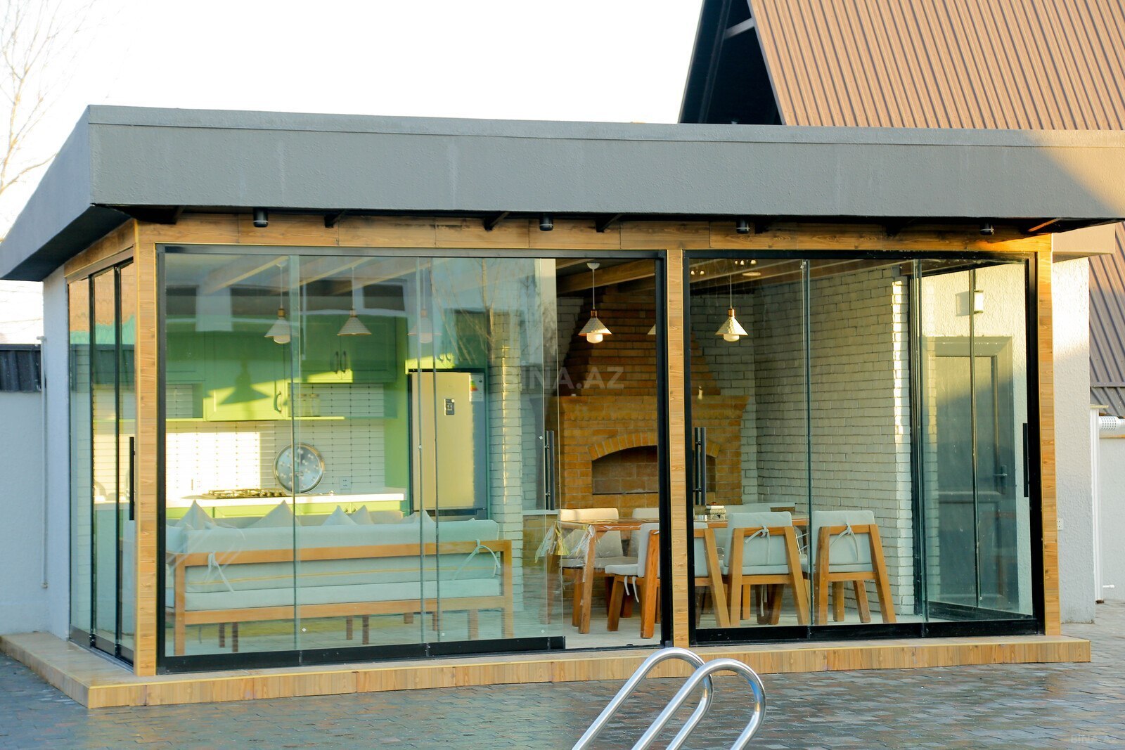 3 otaqlı həyət evi/bağ evi - Qəbələ - 120 m² (22)