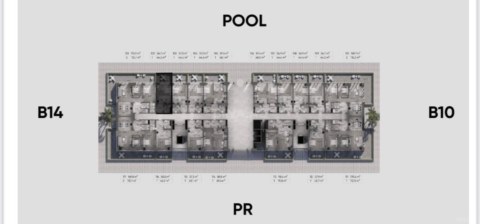 1 otaqlı yeni tikili - Sea Breeze q. - 56.7 m² (8)