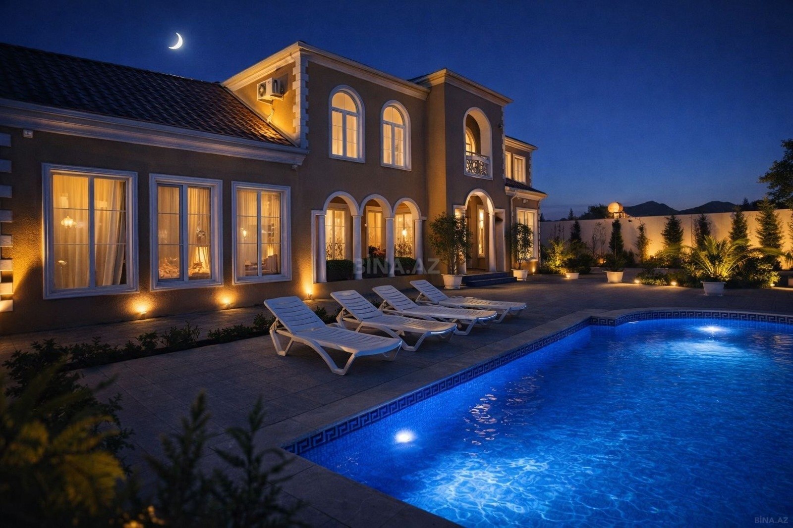 5 otaqlı həyət evi/bağ evi - Mərdəkan q. - 400 m² (1)