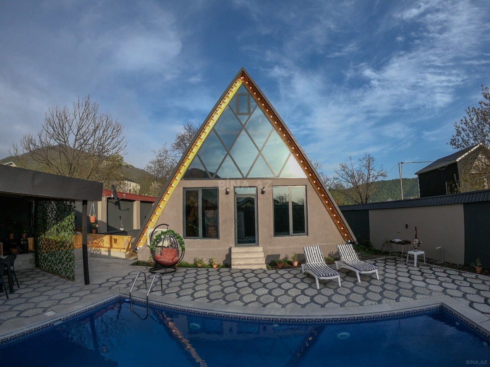 4 otaqlı həyət evi/bağ evi - Qəbələ - 70 m² (5)