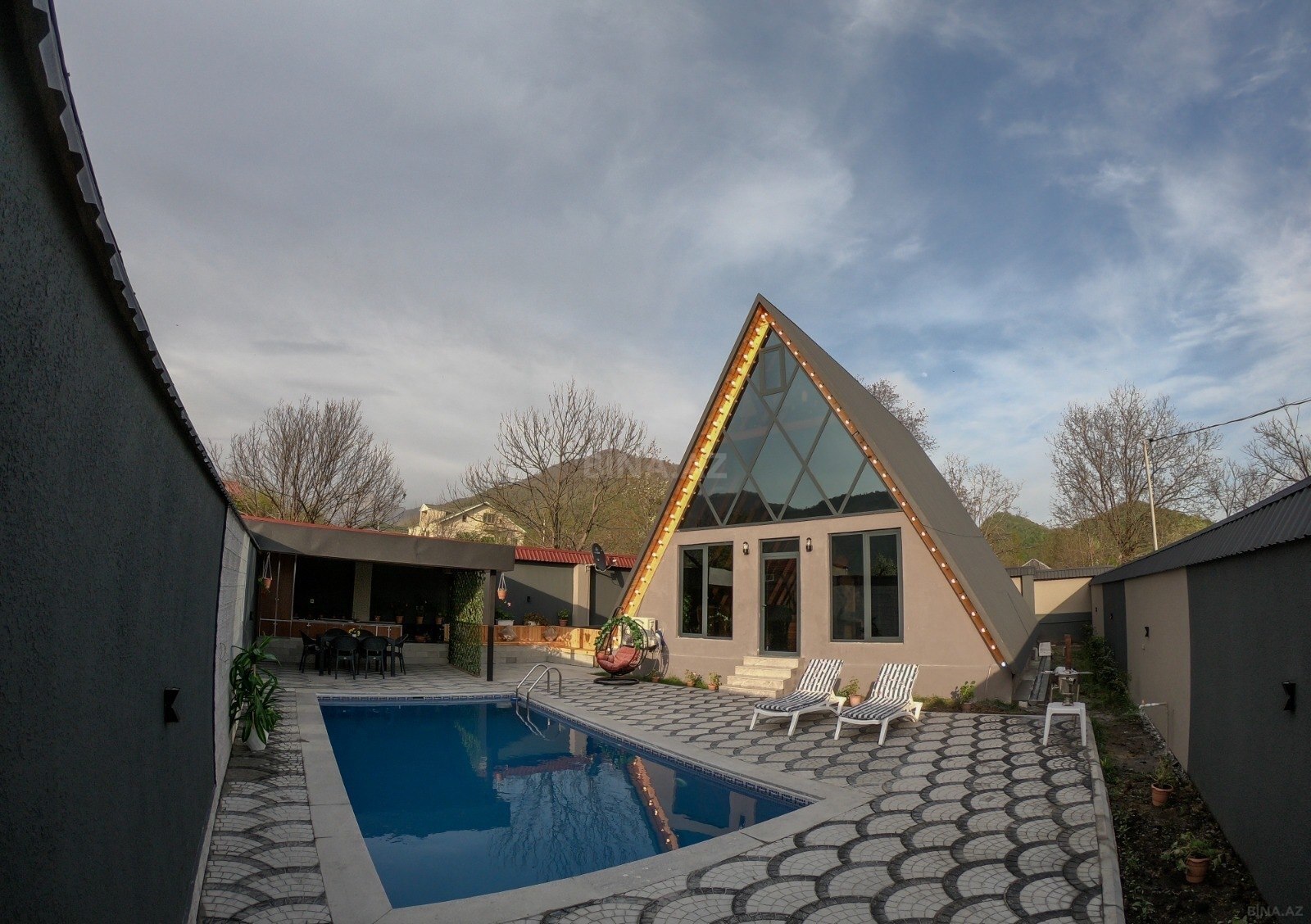 4 otaqlı həyət evi/bağ evi - Qəbələ - 70 m² (2)