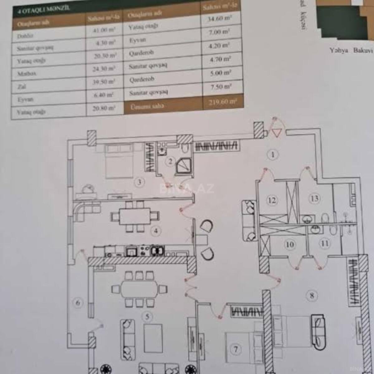 4-комн. новостройка - м. Нариман Нариманов - 219 м² (4)