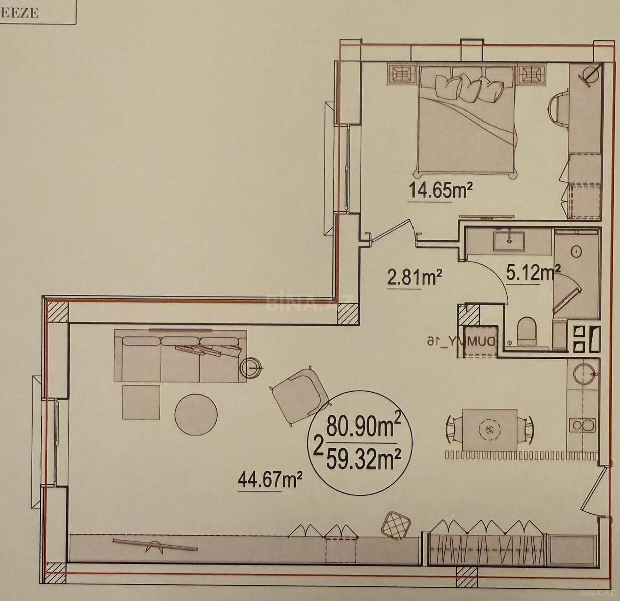 2-комн. новостройка - пос. Бакиханова - 80 м² (8)