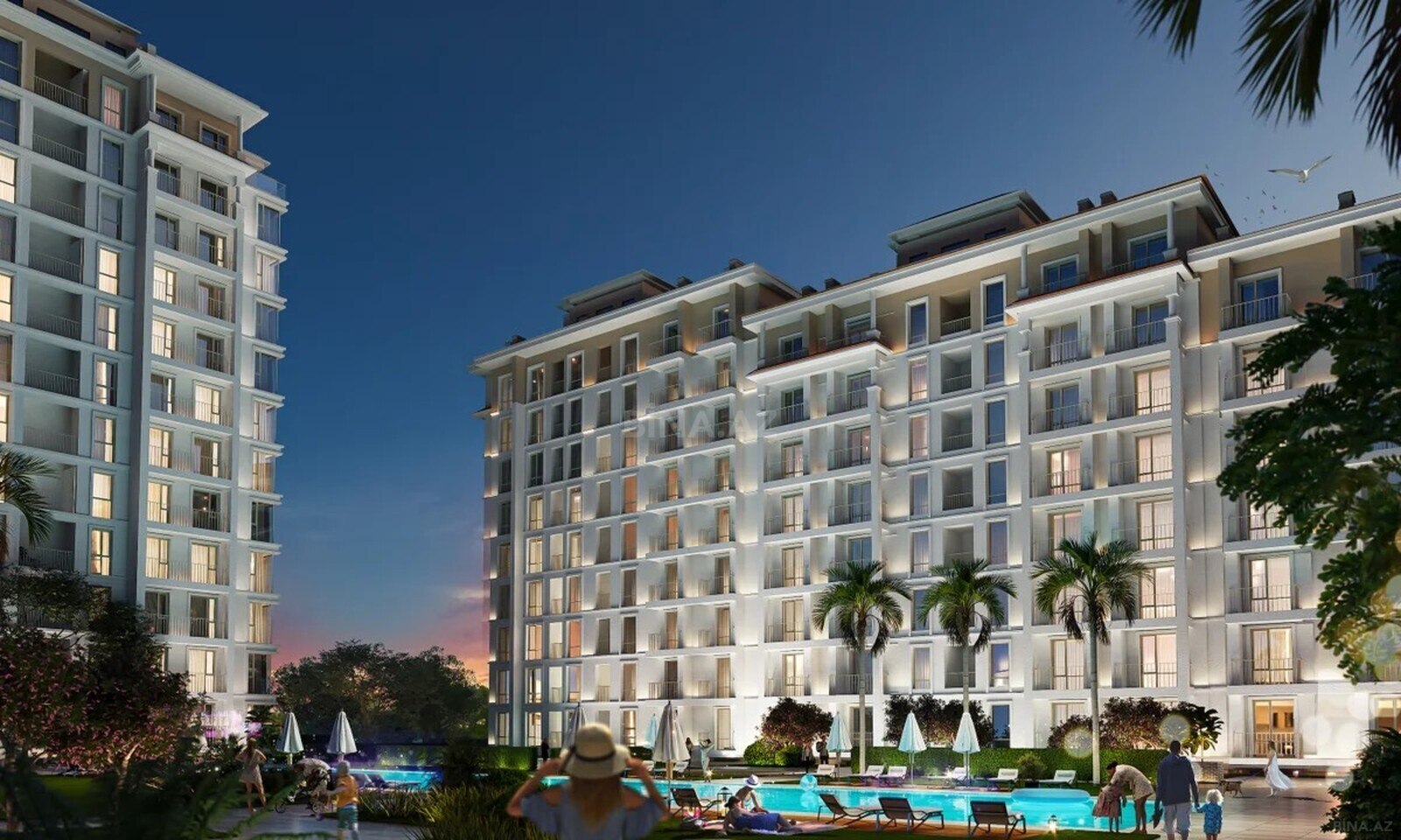 1-комн. новостройка - пос. Sea Breeze - 51.9 м² (2)