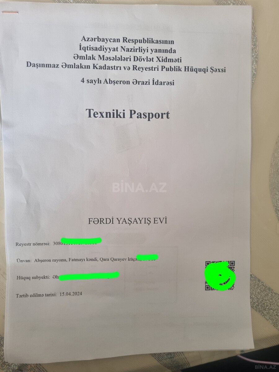 4 otaqlı həyət evi/bağ evi - Fatmayı q. - 90 m² (12)