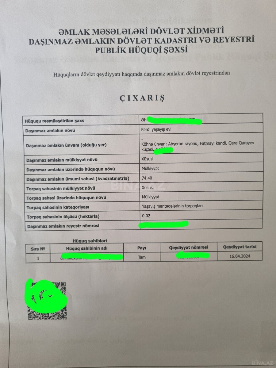 4 otaqlı həyət evi/bağ evi - Fatmayı q. - 90 m² (11)