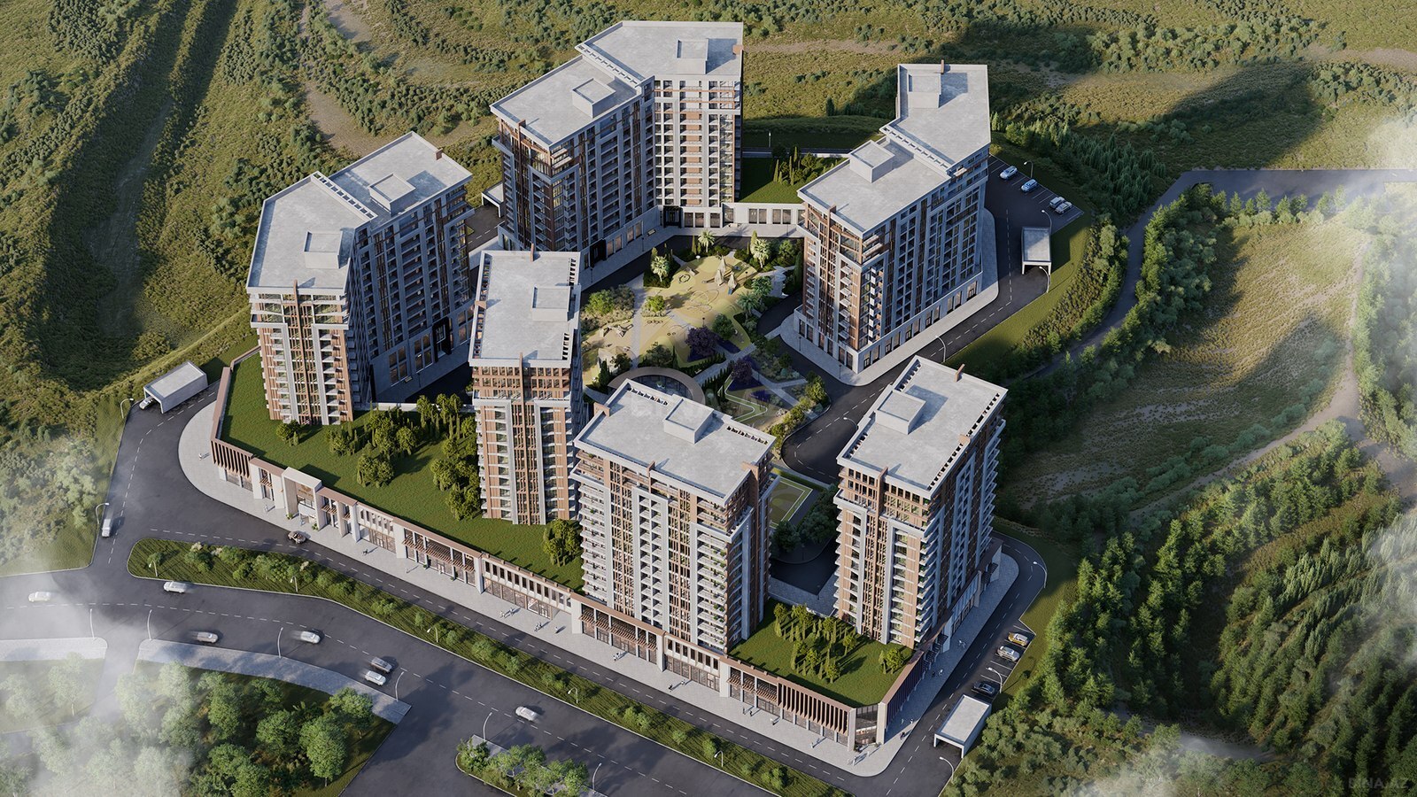 Gəncə Park City tikinti şirkətinə məxsus yaşayış kompleksi-collage-photo-2