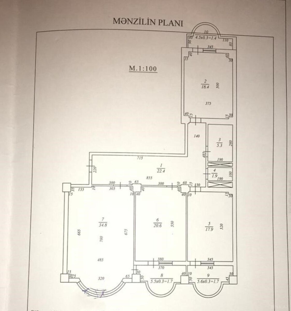 3 otaqlı yeni tikili - Səbail r. - 137 m² (2)