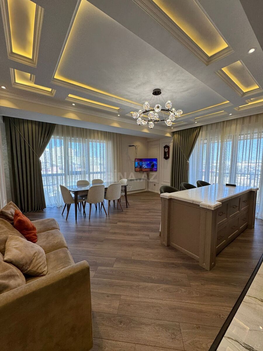 4 otaqlı yeni tikili - Şah İsmayıl Xətai m. - 127 m² (1)