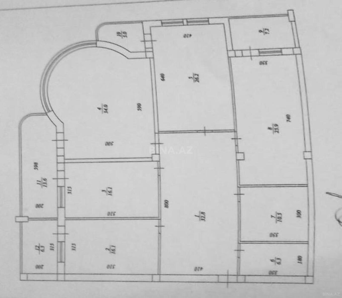 4 otaqlı yeni tikili - Sahil m. - 179 m² (4)