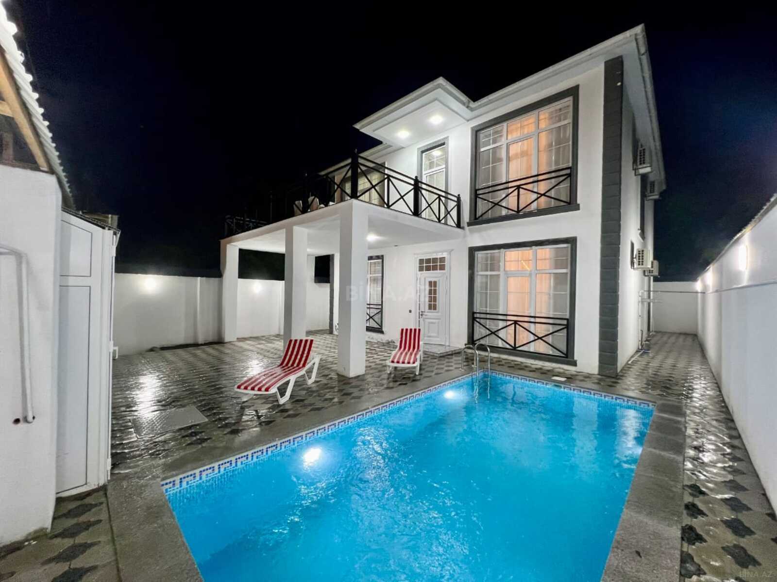 8 otaqlı həyət evi/bağ evi - Qəbələ - 220 m² (7)