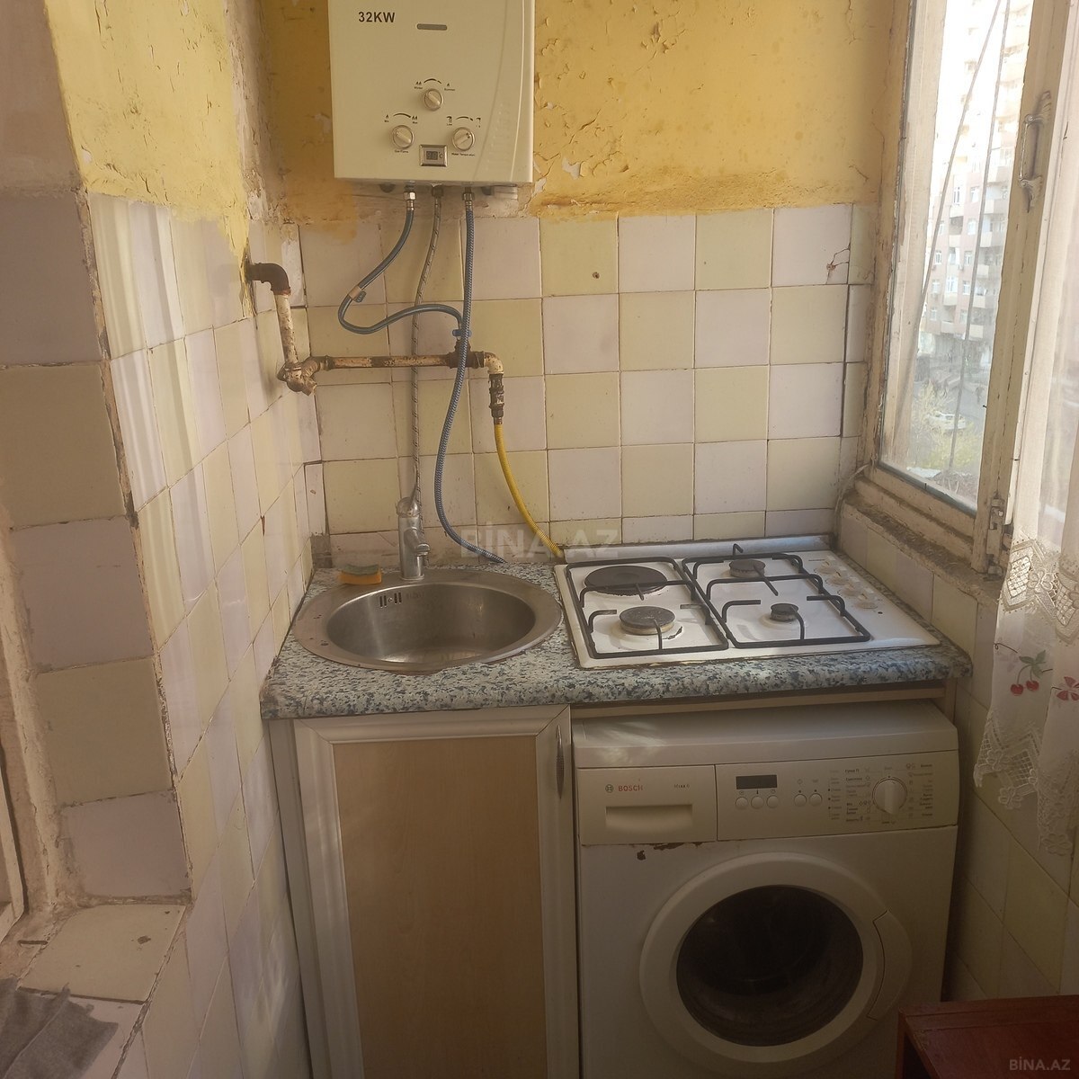 1 otaqlı köhnə tikili - İnşaatçılar m. - 50 m² (4)