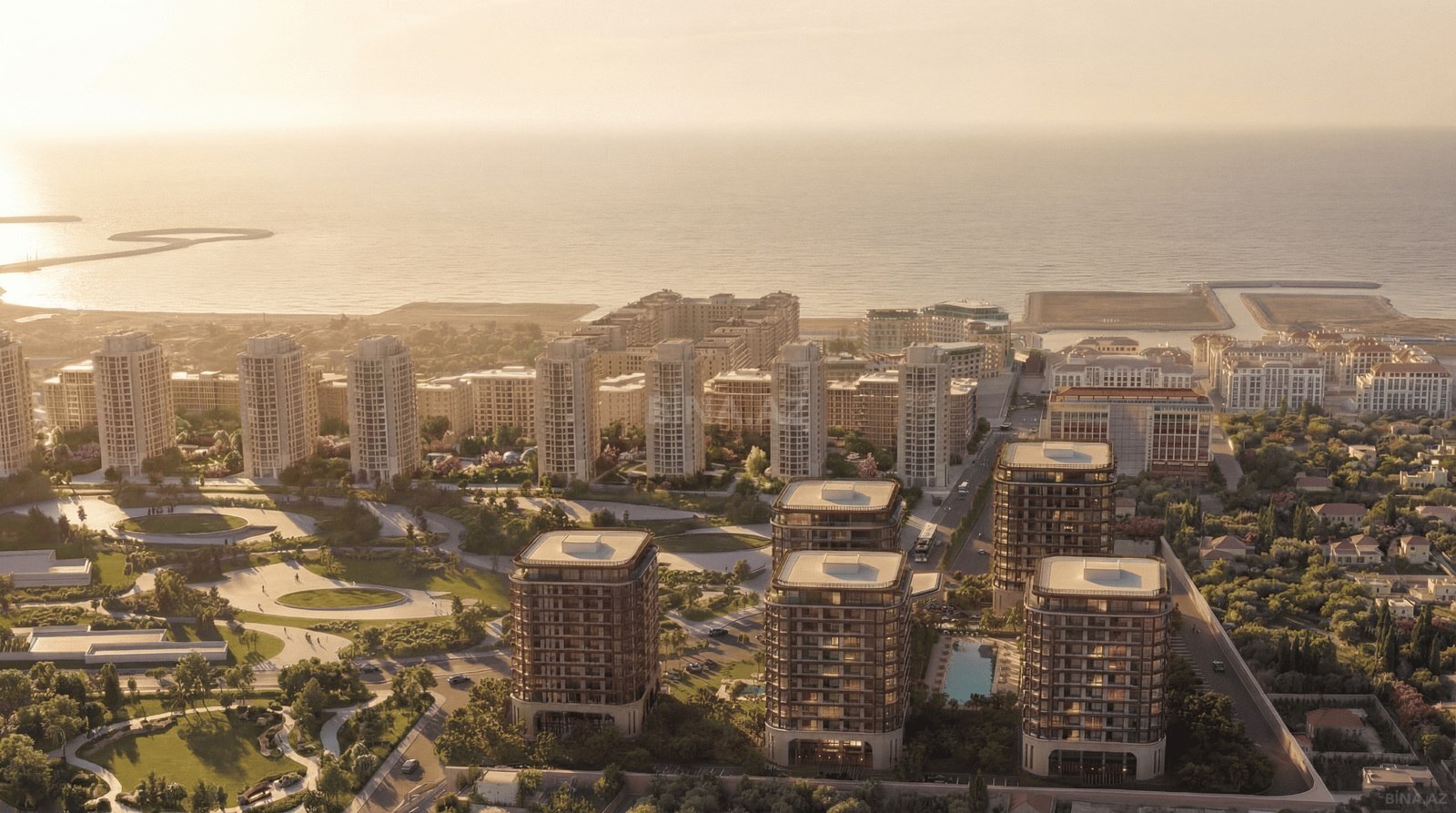 Sea Breeze Renessans Residences tikinti şirkətinə məxsus yaşayış kompleksi-collage-photo-2